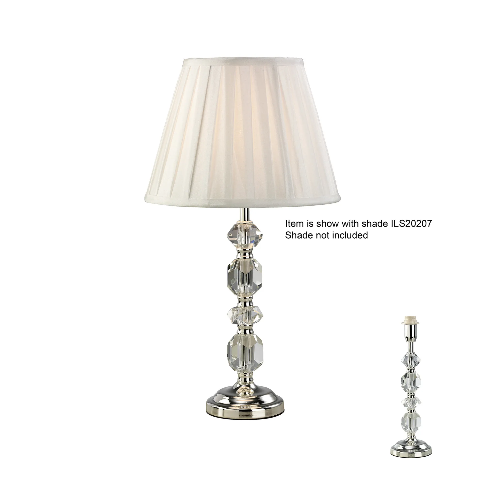 Dana Crystal Table Lamps Diyas Base Only Lamps